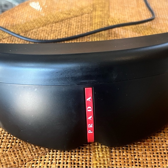 PRADA 09V Linea Rossa Future Sport Sunglasses Black Pilot Wrap Unisex PS09VS - Picture 7 of 7